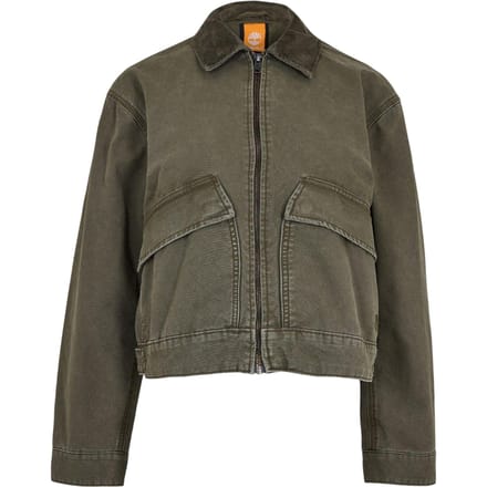 Timberland Dames Strafford Gewassen Relaxed Fit Casual Jack (Bladgroen)