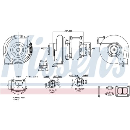 Supercharger, drukvulling NISSENS 93652