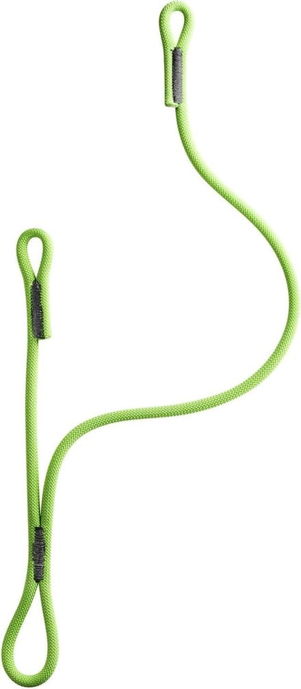 Verbindingsmiddel - Veiligheidskabel - Alpine klimmen - Dubbele verbinding - 75cm - Neongroen