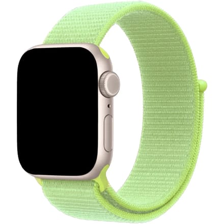 2+1 | Apple Watch Bandje Flyne - Geweven - Nylon - Neongeel