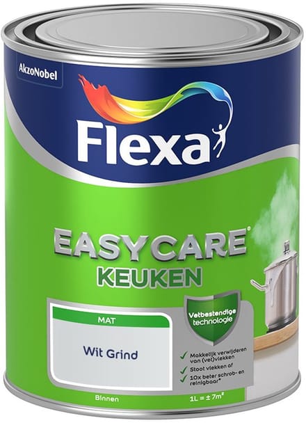 Flexa - Easycare Keuken - Wit Grind - Mengverf - 1 L