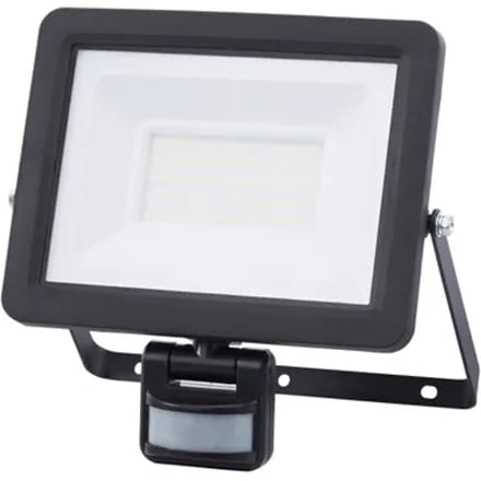 Sencys Breedstraler - Zwart - 50w - 4700lm - Ip65 - Met Bewegingssensor