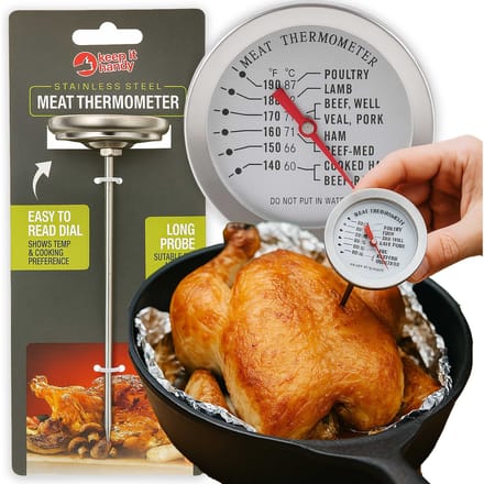 Keep it handy - RVS Vleesthermometer - 14cm - Keuken Vleesthermometer