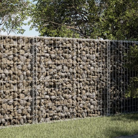 vidaXL - Schanskorf - 150x100x100 - cm - gegalvaniseerd - ijzer - zilverkleurig