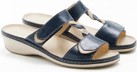 Damart - Iriserende muiltjes met volledige opening Piedical - Dames - Blauw - 37