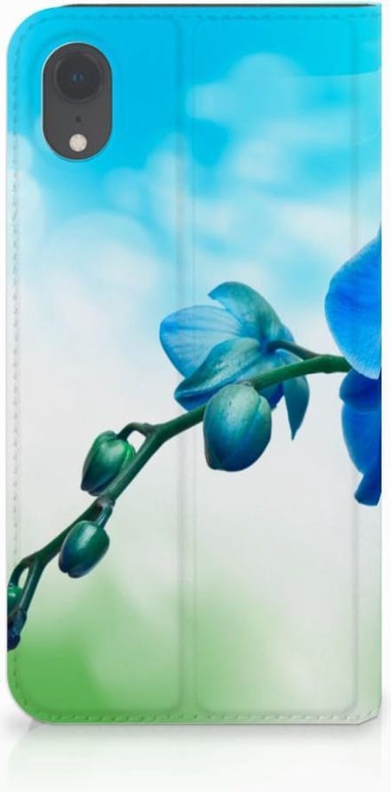 Apple iPhone Xr Smart Cover Orchidee Blauw - Cadeau voor je Moeder