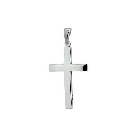 hanger kruis zilver wit 1005031
