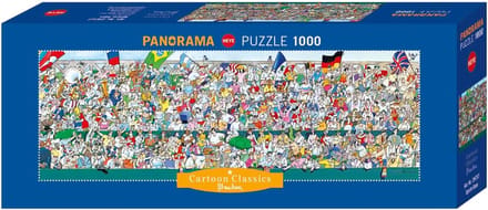 Sport Puzzel - 1000 Stukjes - Ontspanning Thuis - Educatieve Vaardigheid - 94x32cm - Hemelsblauw