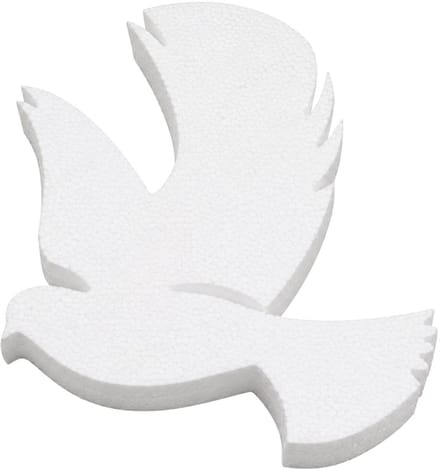 Piepschuim vormen - duif - 1x - H20 x B16 cm - styropor hobby / DIY vorm - basis knutselfiguren