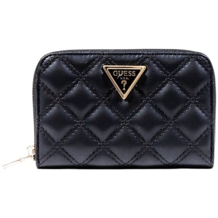 GUESS portemonnee Giully II SLG Medium Zip Around Wallet Black zwart
