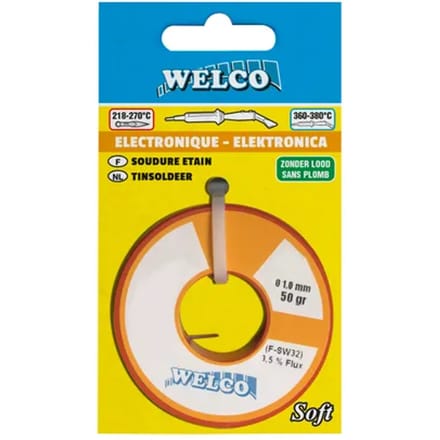 Welco Tinsoldeer Zonder Lood 1mm 200gr