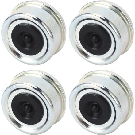 4 PIÈCES Cache-poussière de roulement de remorque 62mmx36mm Cache de graisse d'essieu de remorque avec bouchon en caoutchouc pour roulement de 7000 à 8000 lb black