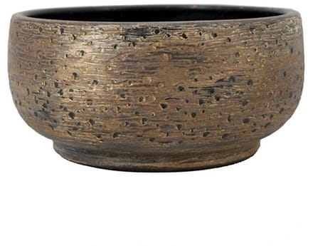 Schaal aveiro d29h14cm bruingoud