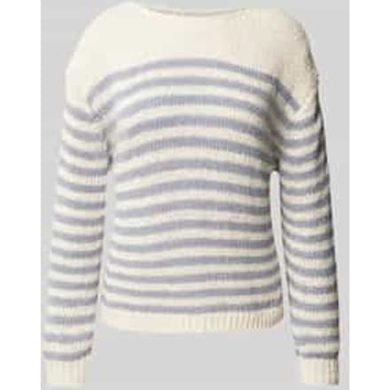 Comfort fit gebreide pullover van katoenmix