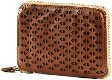 CAMPOMAGGI Leren Portemonnee Wallet Cognac Bruine