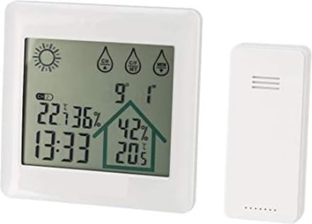 Weerstation Met Buitensensor - Weerstation Draadloos Binnen Buiten