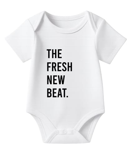 Romper A fresh new beat - wit - korte mouw