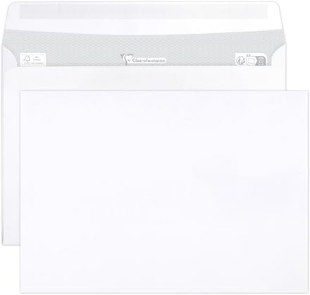 Doos van 500 Zelfklevende C5 Enveloppen Wit Papier 90g - PEFC Gecertificeerd