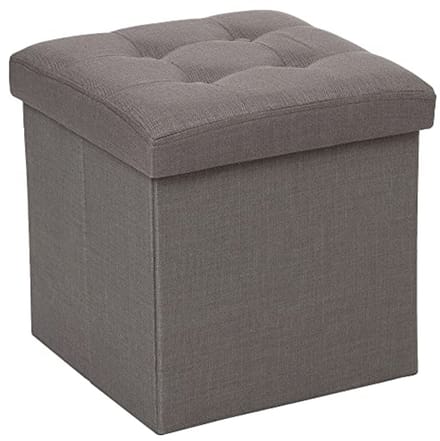 Zitzak en Opbergdoos 2-in-1 in Grijs/Taupe