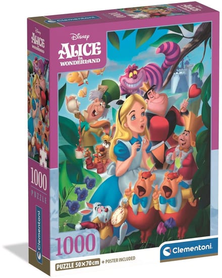 Clementoni - Puzzel - 1000 Stukjes - Alice in Wonderland