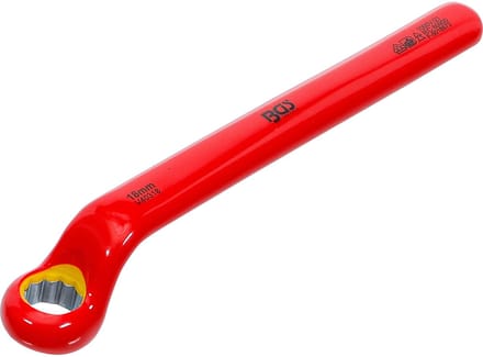BGS Enkelvoudige VDE-ringsleutel - diep gebogen - 18 mm