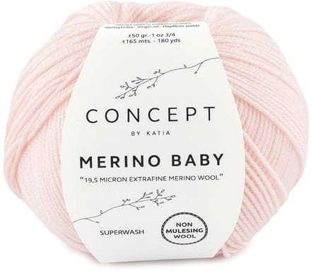Katia Concept Merino Baby - 07 poederroze - Wol Garen