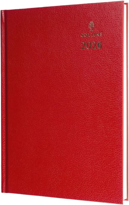 Bureau 2026 Kalender Planner - A4 Harde Kaft - Rood
