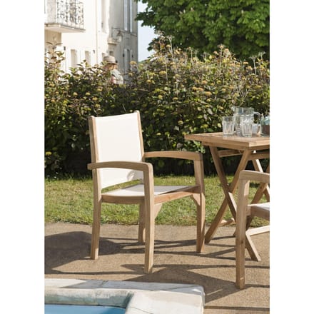 Set van 2 beige fauteuils met rugleuning en zitting | Macabane