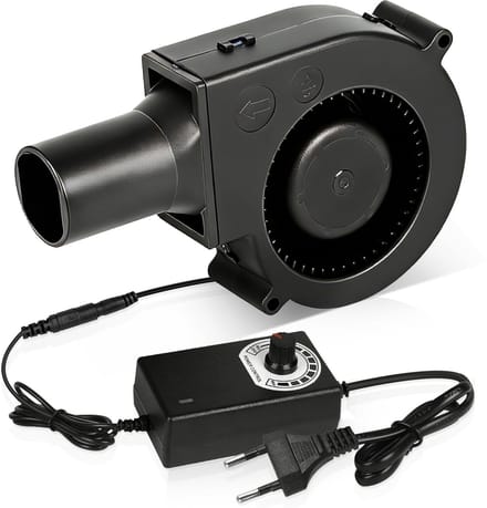 Dailygoods - Radiale Ventilator 12 V met Snelheidsregelaar