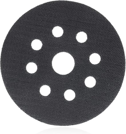 Klittenbandschijf 125 mm 8 gaten met middengat voor schuurmachine
