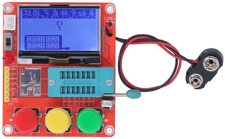 Transistor Tester - Component Tester - Elektronica Debuggen - LCD Grafisch Display - 13 x 11 x 3 cm - PCB