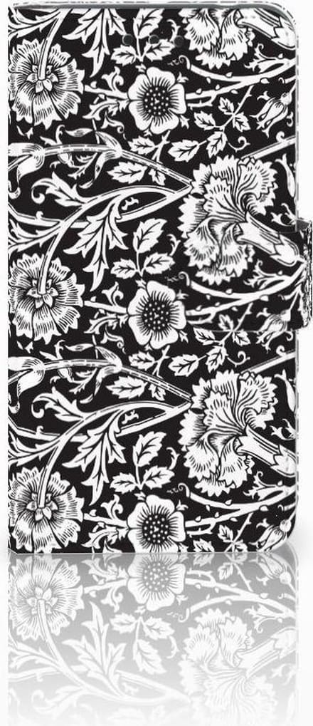 Nokia 2 Hoesje Black Flowers