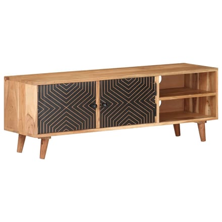 vidaXL - Tv-meubel - 115x30x39 - cm - massief - acaciahout