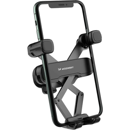 Wozinsky Gravity Telefoonhouder voor Auto Ventilatierooster Zwart