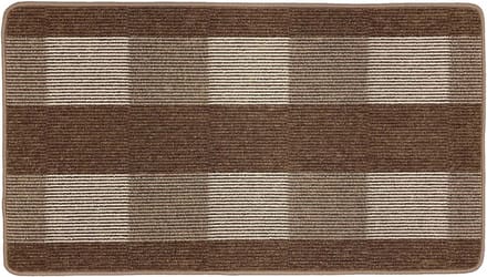 Vloerkleed Karree - Bruin - 67x120 cm