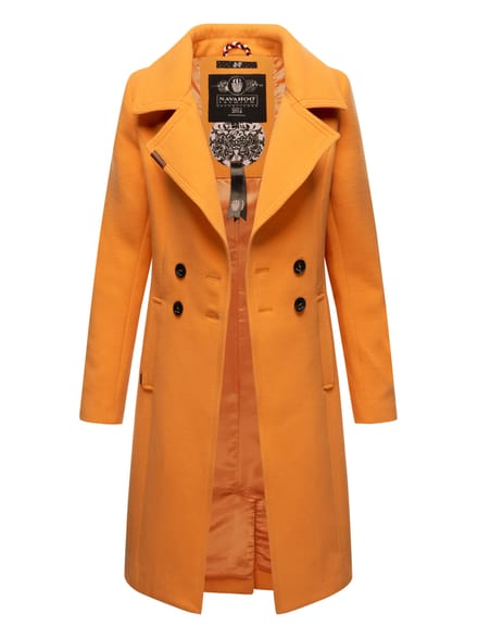 Navahoo Dames Trenchcoat Wooly – Premium Wintermantel met Elegante Pasvorm
