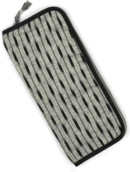 Ronde Breinaalden Etui Leeg - Ikat Patroon