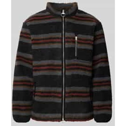 Relaxed fit fleecejack met opstaande kraag