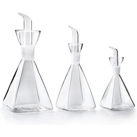IBILI 746905 Huilier Pyramidal, Verre, Transparent, 10 x 10 x 19 cm