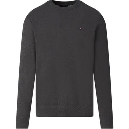 Tommy Hilfiger Tommy Hilfiger Pullover Pima Org Cotton/Cashmere Crew Neck Dark Grey Heather  M