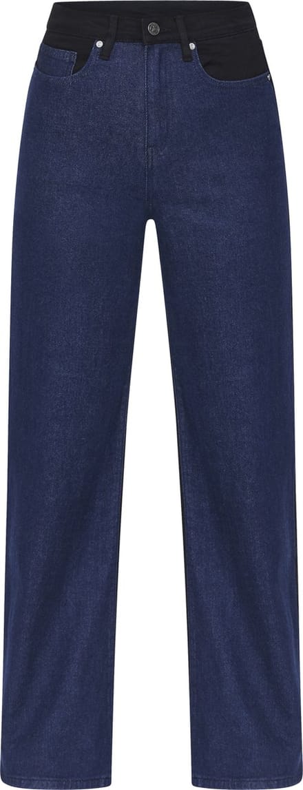 SISTERS POINT Owi-w.je12 - Dames Jeans - D.blue/Black - Maat S