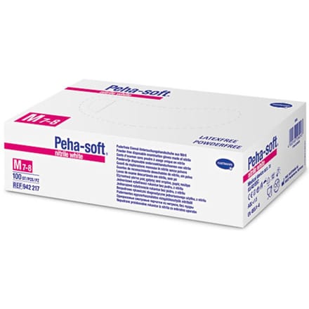 Wegwerphandschoenen - Wit | 200 st | Small | Peha Soft Nitrile