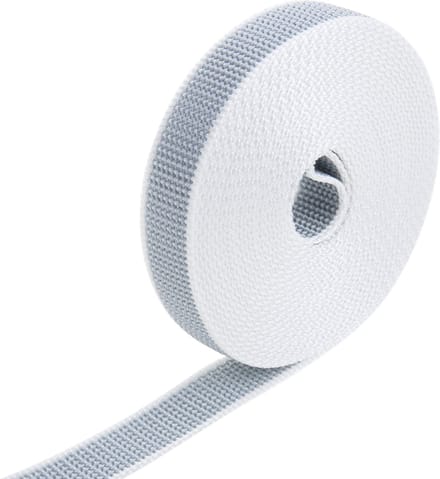 PrimeMatik - Grijze en witte nylon blinde tape van 22mm x 6m