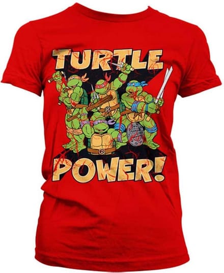 Teenage Mutant Ninja Turtles Dames Tshirt -S- Turtle Power! Rood