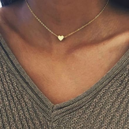 Joboly Hart Love Liefde Hartjes Ketting - Dames - Goudkleurig - 45 cm