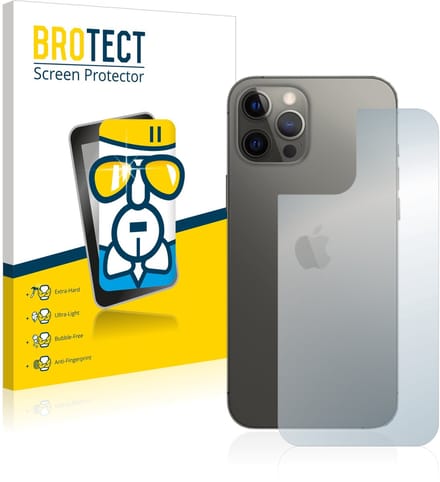 Screenprotector voor Apple iPhone 12 Pro Max (Achterkant) Beschermglas transparant