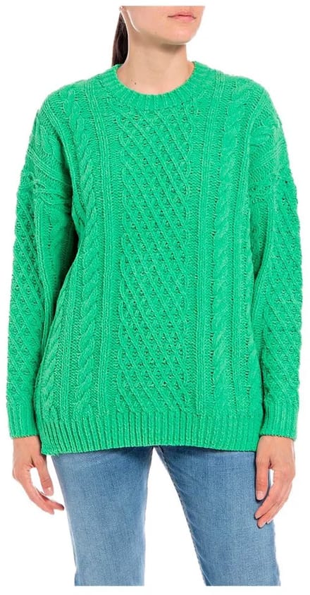 Replay Dk2405.000.g23206 Trui Groen M Vrouw
