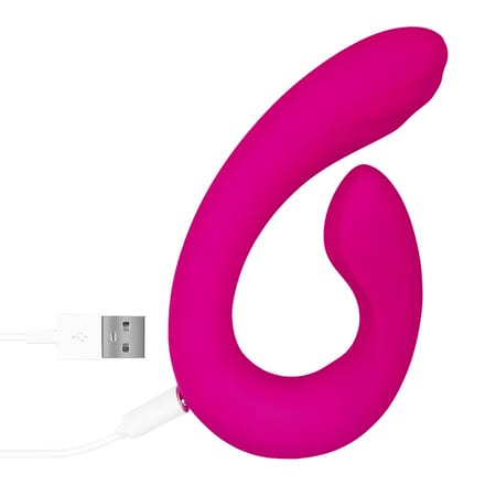 EIS, vibrator, oplaadbare siliconen Rabbit, 14 cm, waterdicht, huidvriendelijke siliconen