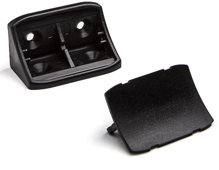 100 Corpusverbinder 24 x 24 x 44 mm met afdekking Zwart