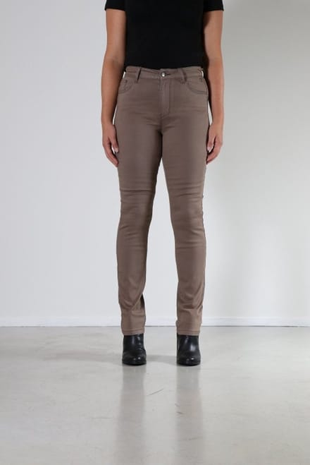 New Star - Orta taupe twill broek L32 dames straight - maat 33